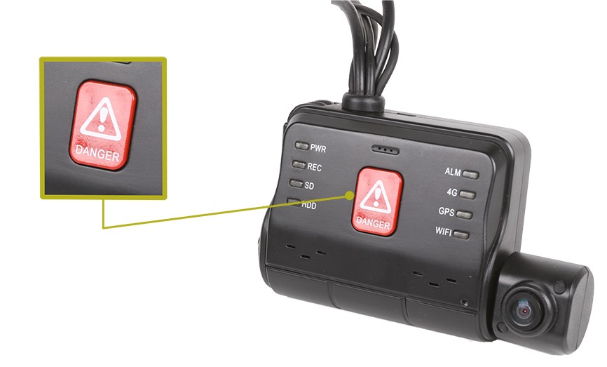 3-kanavainen autokamera GPS:llä (etu/taka/sisä) ja 2K + pysäköintitila -  Profio S12